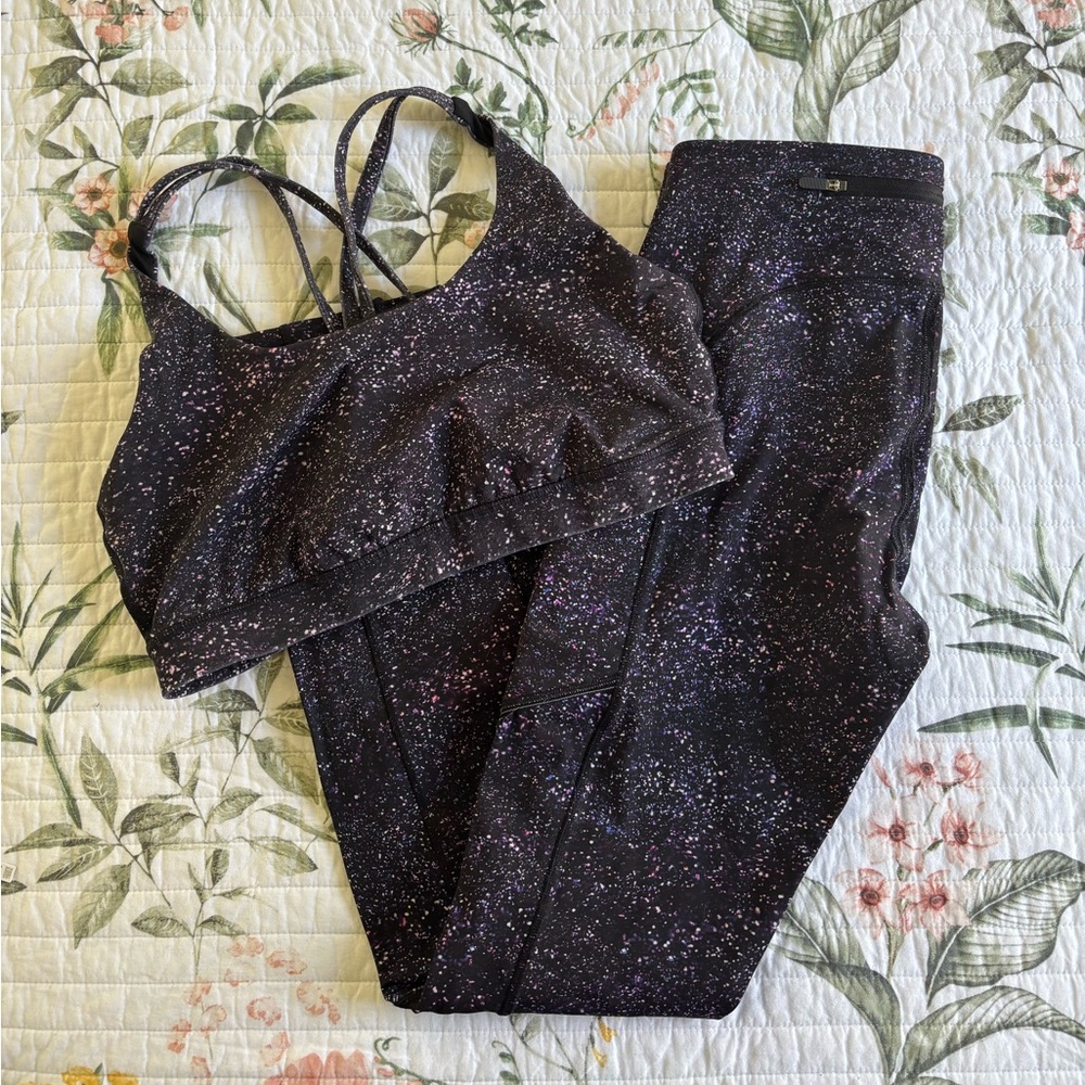 Lululemon Galaxy Energy Bra & 28” Leggings Set